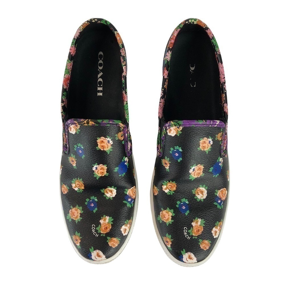 Coach Slip On Sneakers Parkside Tea Rose Black Sz 9.5 - Picture 2 of 11